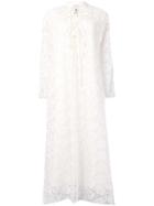 L'autre Chose Macramé Maxi Dress - White