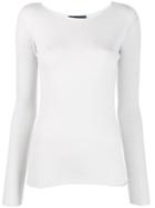 Fabiana Filippi Fine Knit Long Sleeve Top - Neutrals