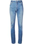 Re/done Slim-fit High Waisted Jeans - Blue