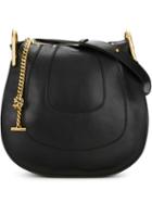 Chloé Hayley Shoulder Bag, Women's, Black, Brass/calf Leather