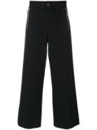 Jean Paul Gaultier Vintage High-rise Cropped Trousers - Black