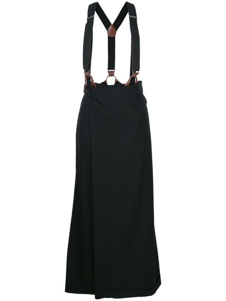 Jean Paul Gaultier Pre-owned Suspenders Skirt Trousers - Black