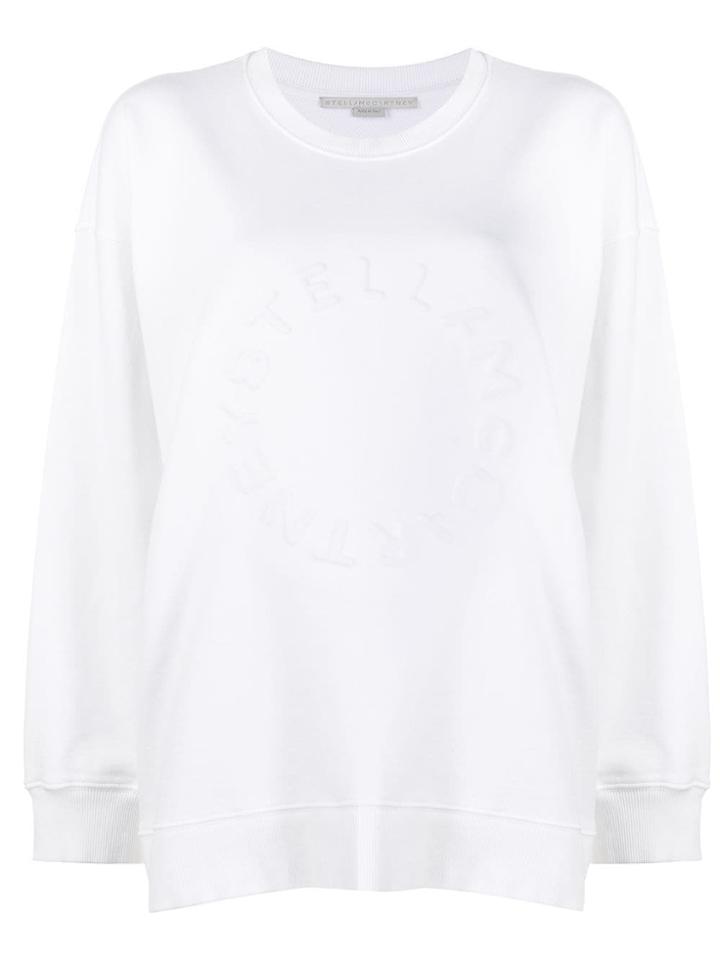 Stella Mccartney Embossed Logo Sweatshirt - White