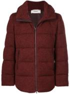 Pringle Of Scotland Zipped Puffer Jacket - Red