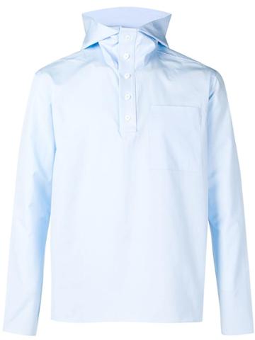 Haikure Hooded Shirt - Blue