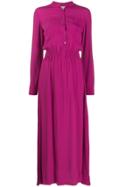 Semicouture Long Button-up Dress - Pink