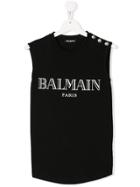 Balmain Kids Logo Tank - Black