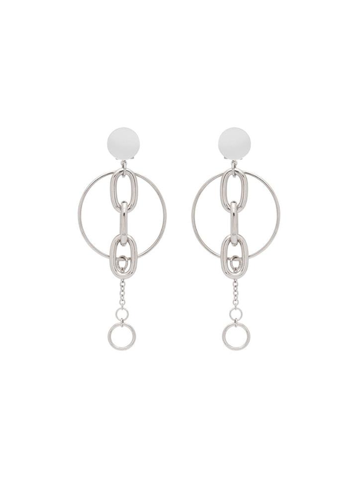 Miu Miu Pendant Clip Earrings - Silver