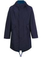 Ps By Paul Smith Hooded Coat - Blue