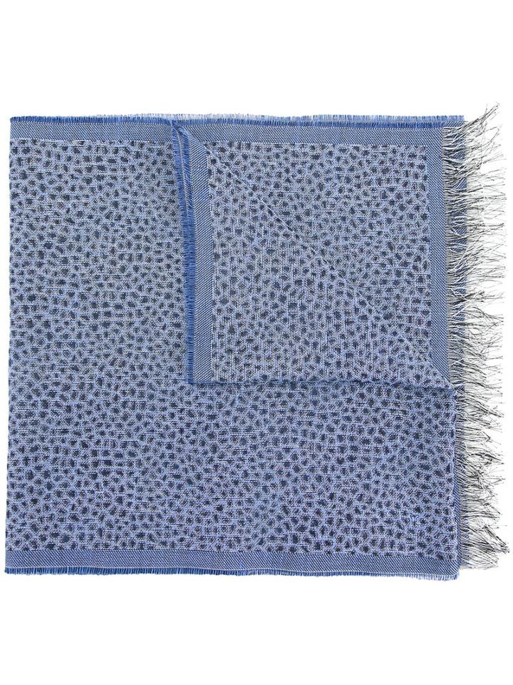 Cerruti 1881 - Neck Scarf - Men - Cotton/linen/flax - One Size, Blue, Cotton/linen/flax