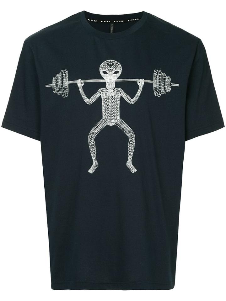 Blackbarrett 'alien Athletes' Print T-shirt - Blue