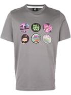 Ps By Paul Smith Multi Print T-shirt, Men's, Size: Medium, Grey, Cotton