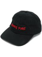 Nasaseasons Contrasting Letters Hat - Black