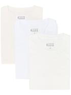 Maison Margiela Pack Of 3 Stereotype T-shirts - White