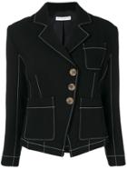 Rejina Pyo Contrast Stitch Blazer - Black
