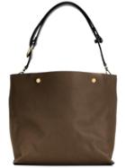 Marni Contrast Handle Shoulder Bag, Women's, Nude/neutrals, Leather