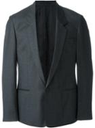 E. Tautz Single Button Jacket, Men's, Size: 44, Grey, Silk/wool