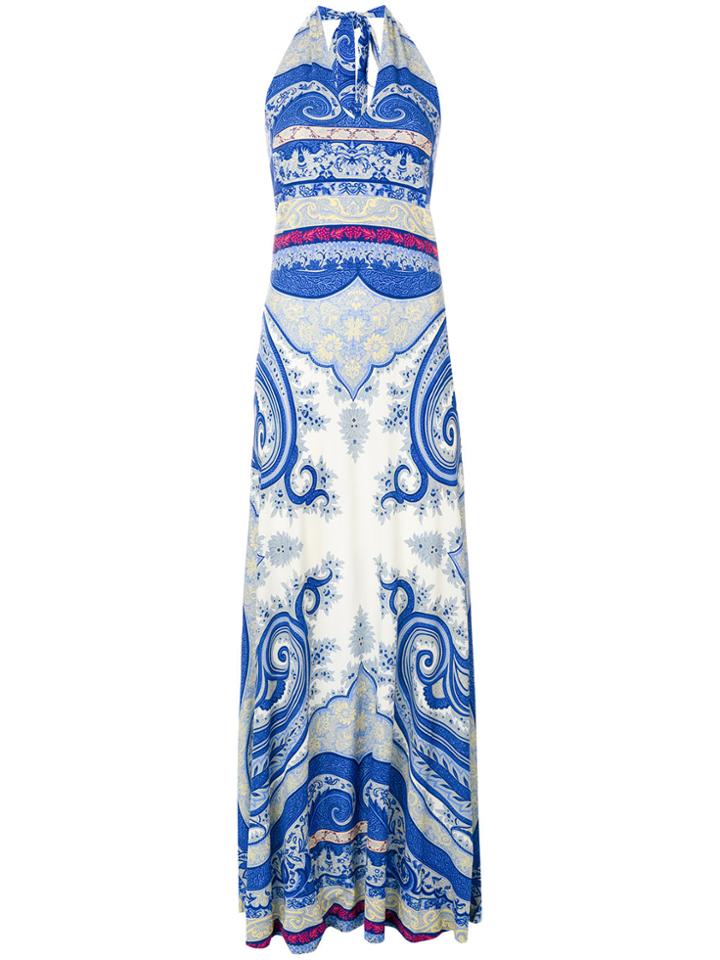 Etro Printed Maxi Dress - Blue