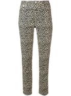 A.p.c. Leopard Print Fitted Trousers - Neutrals