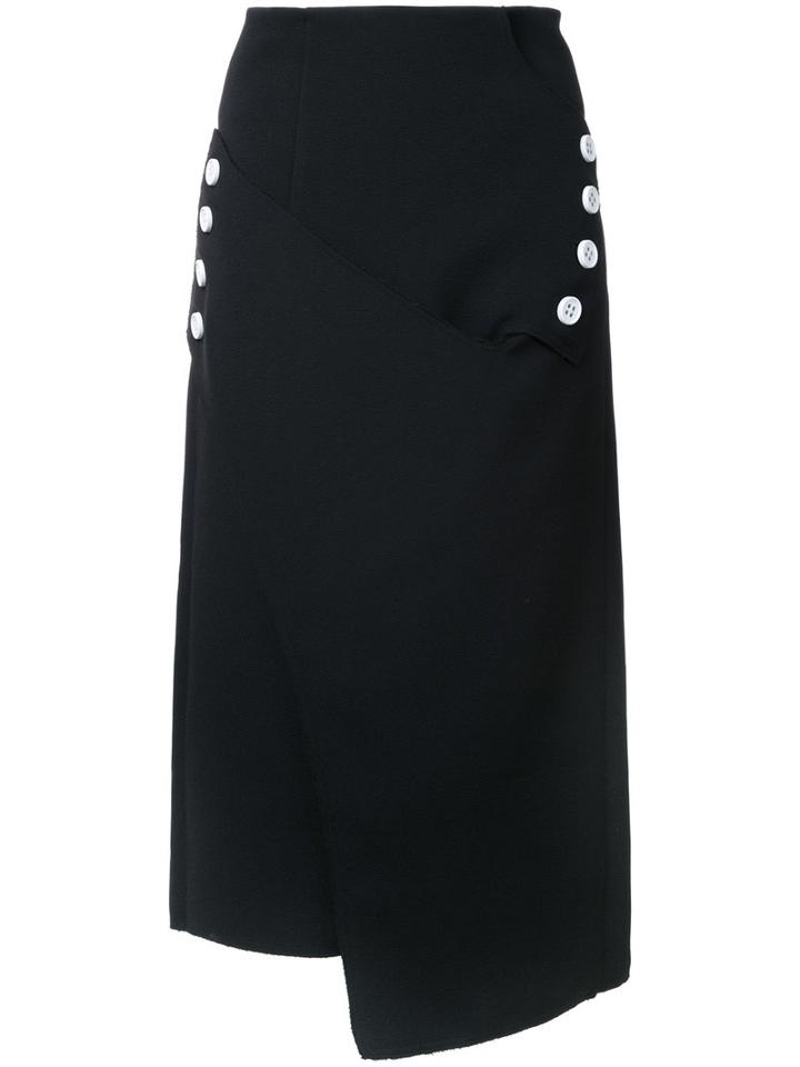 Christopher Esber 'interlock' Tailored Wrap Skirt, Women's, Size: 6, Black, Polyester/spandex/elastane