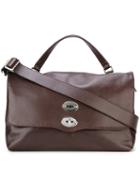 Zanellato 'postina' Tote Bag, Women's, Brown, Artificial Leather