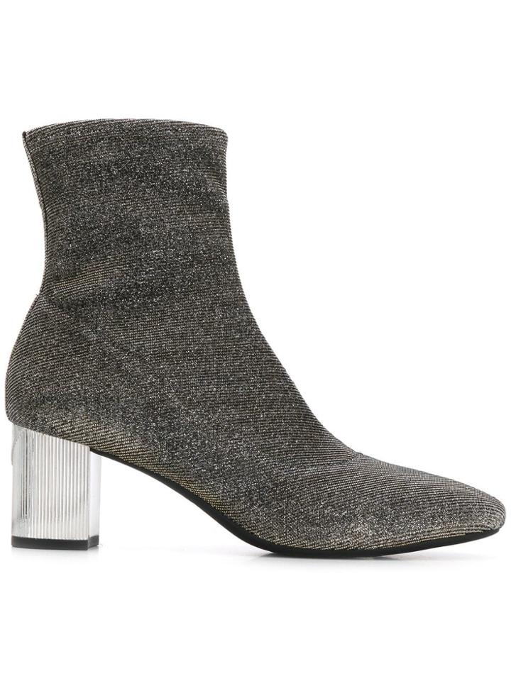 Michael Michael Kors Metallic Sock Ankle Boots - Gold