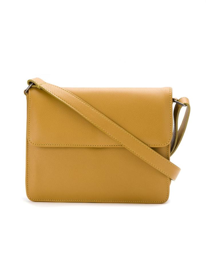 Mara Mac Leather Shoulder Strap - Yellow