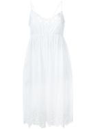 P.a.r.o.s.h. Lace Detail Dress, Women's, Size: Medium, White, Cotton