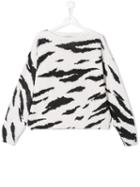 Philosophy Di Lorenzo Serafini Kids Teen Animal Print Jumper - White