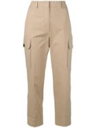 Incotex Cropped Cargo Trousers - Neutrals
