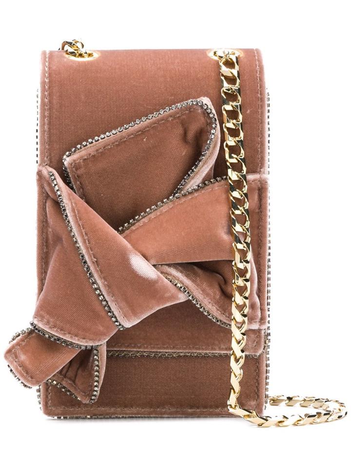 No21 Fold Over Mini Crossbody Bag - Pink & Purple