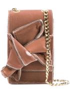No21 Fold Over Mini Crossbody Bag - Pink & Purple