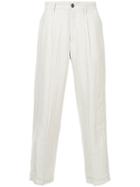 Bergfabel Pinstripe Tailored Trousers - Nude & Neutrals