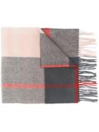 Mulberry Classic Check Scarf - Orange