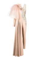 Loulou Beaded Tulle-ruffled Overlay Jumpsuit - Pink