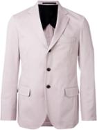 Mp Massimo Piombo Three Button Blazer, Men's, Size: 52, Pink/purple, Cotton/polyester