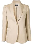 Joseph Savoy Blazer, Women's, Size: 40, Nude/neutrals, Cotton/ramie