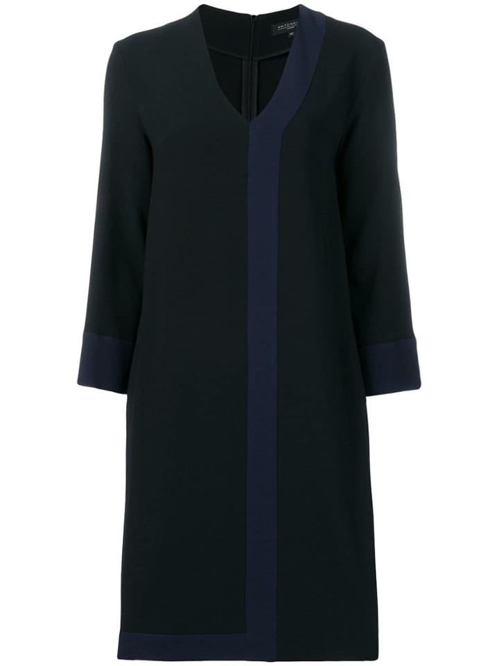 Antonelli Contrast Stripe Dress - Black