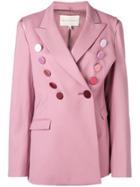 Marco De Vincenzo Oversized Blazer - Pink