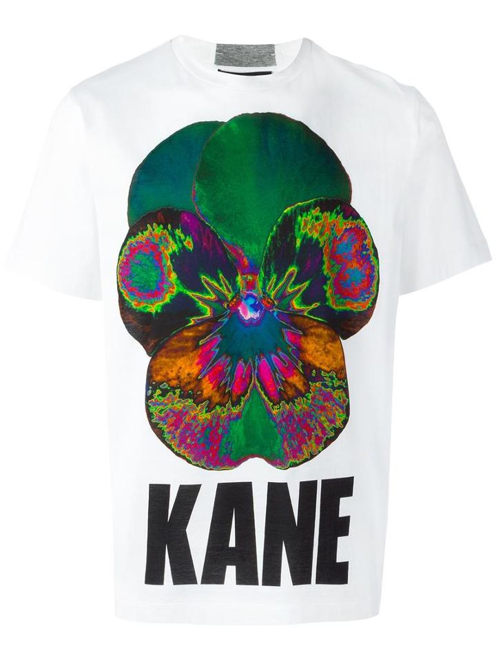Christopher Kane Pansy T-shirt, Men's, Size: Xl, White, Cotton