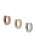 Otiumberg 9kt Gold And Rose Gold Huggie Set
