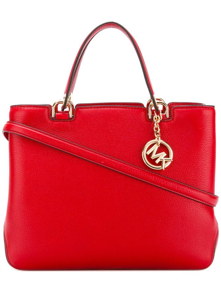 Michael Michael Kors Top Handle Crossbody Bag, Women's, Red, Calf Leather