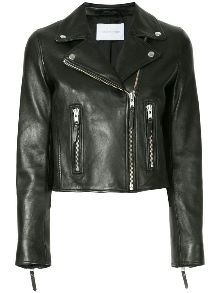 Nobody Denim Classic Leather Jacket - Black