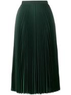 Prada Pleated Midi Skirt - Green