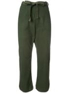 Humanoid Wia Cropped Trousers - Green