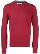 Brunello Cucinelli Knit Crew Neck Sweater - Red