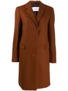 Calvin Klein Single-breasted Coat - Brown