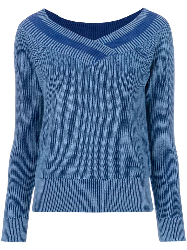 Rag & Bone V-neck Sweater - Blue