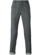Dondup Glen Check Chinos, Men's, Size: 32, Grey, Cotton/viscose/spandex/elastane
