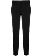 Philipp Plein Side Lace Detail Trousers - Black